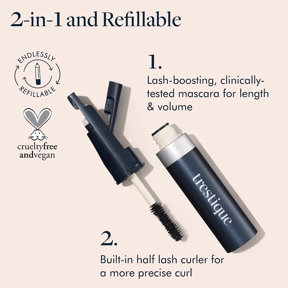 NIB treStiQue Good Vibes Mascara + Lash Curler - Picture 6 of 15
